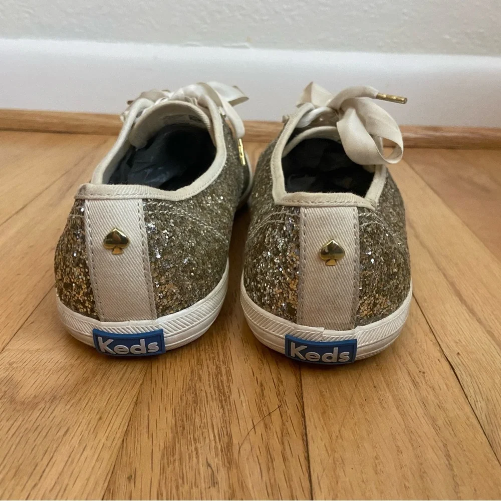 Keds x Kate Spade New York Champion Glitter Sneakers - 8.5 - Picture 10 of 14